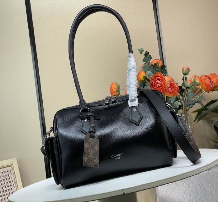 LV女包顶级原单复刻独家实拍📷【SPEEDY CARGO VIBE 手袋】M12934黑皮	M12965白皮