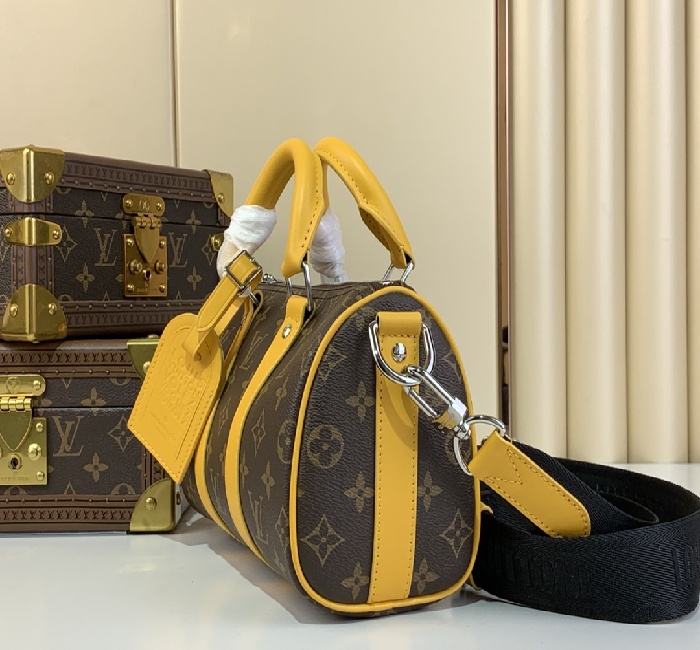  LV女包   LV男包顶级原单复刻独家实拍📷【Keepall Bandoulière 25 手袋】m12733 老花/黄色 m12609 老花/蓝色 