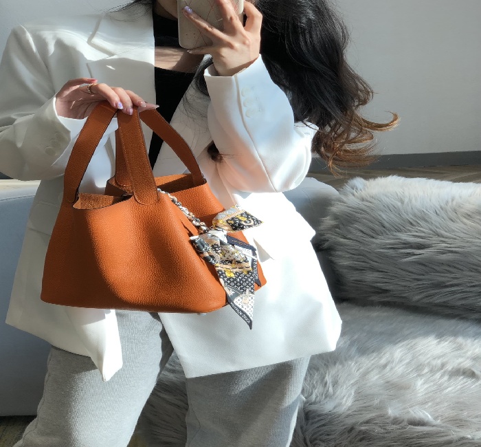 实拍上身-爱马仕橙🧡
