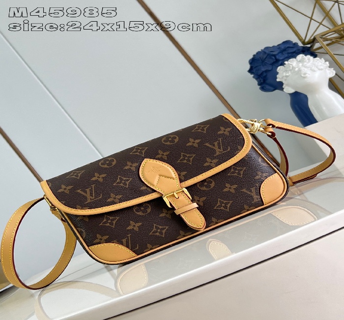  顶级原单【独家实拍 M45985皮肩款 】Diane 手袋重塑 1990 年代的经典设计